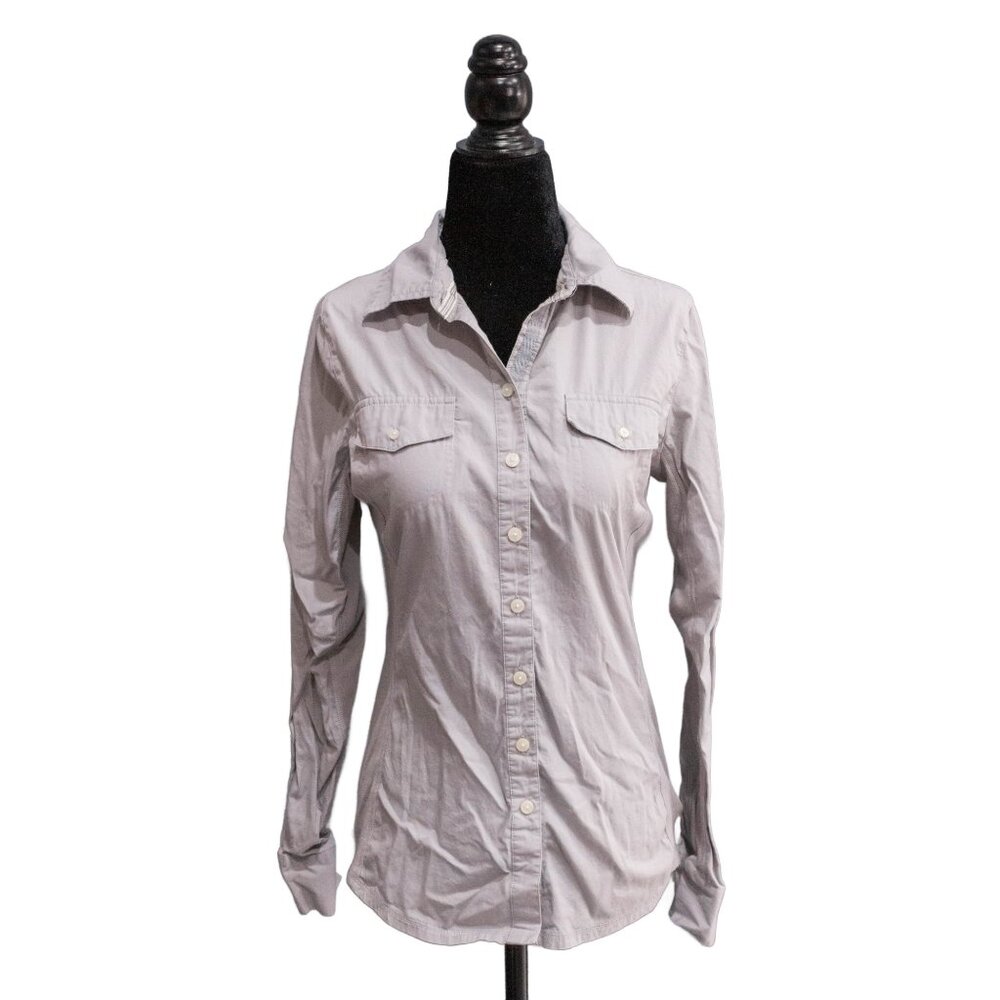 Converse One-Star Gray Button Up, Size Small